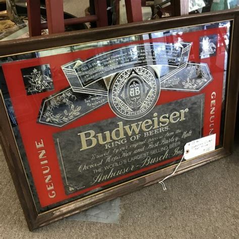 In 1876, the US company Anheuser-Busch borrowed the name for its now famous Budweiser. . Most valuable budweiser signs